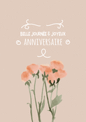 Fleurs pastel pour un anniversaire lumineux